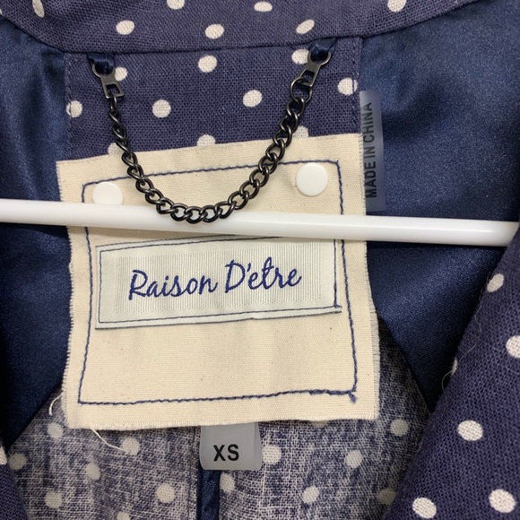 Neiman Marcus Raison D’etre polka dot blazer - Picture 4 of 4